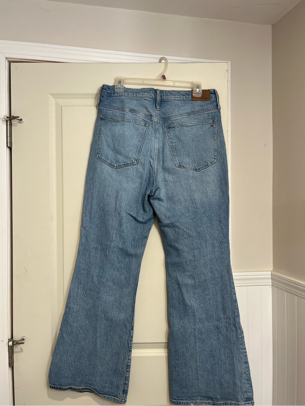Madewell Washed Blue Straight-Leg Denim Jeans - Picture 3 of 6